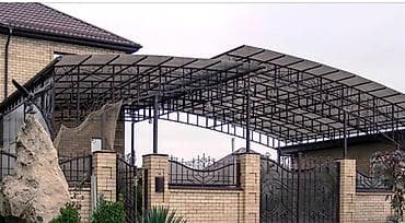 сварщика: Навес, Арочный, Металл, Поликарбонат, Установка — 4