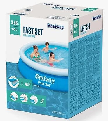 61: Надувной бассейн Bestway Fast Set 3.66 м x 0.76 м - Тип — 1