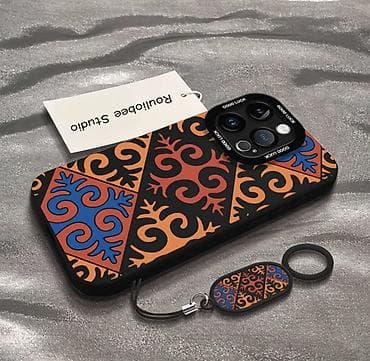 huawei xt: Чехол для смартфона с этническим орнаментом + ремешок-брелок - — 2