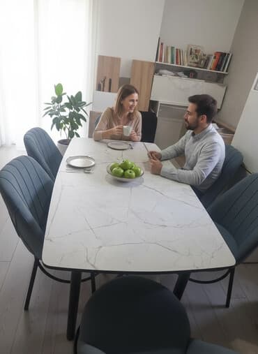 кухонные гарнитур буу: Стул для кухни, Новый, Дерево, цвет - Белый — 1