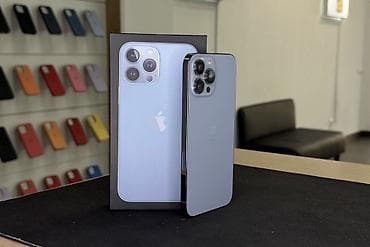 redmi note9c: IPhone 13 Pro Max, Б/у, 256 ГБ, Sierra Blue, Защитное стекло, Чехол, Коробка, В рассрочку, 100 % — 2