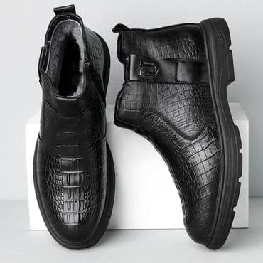 обувь больших размеров бишкек: Мужские ботинки, 43, Новый, цвет - Черный, Самовывоз, Платная доставка — 1