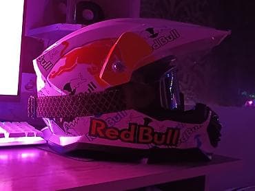 сары булун: Мотокроссовый/эндуро шлем с козырьком и очками - Тип: полноразмерный — 5