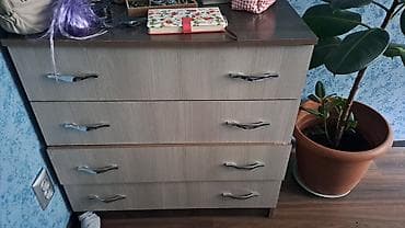 одежда подростковая: Комод для одежды, Без зеркала, ЛДСП, цвет - Серый — 2