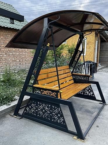 Үй жана бакча үчүн баардык: Бакча селкинчеги Металл, Жөлөнгүчү менен, Чатыры менен — 6