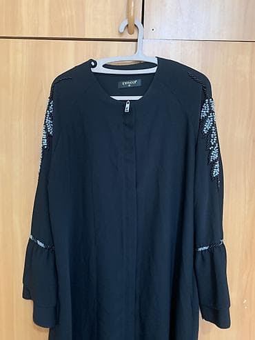 золотой ворон: Вечернее платье, Длинная модель, С рукавами, С пайетками, L, XL — 6