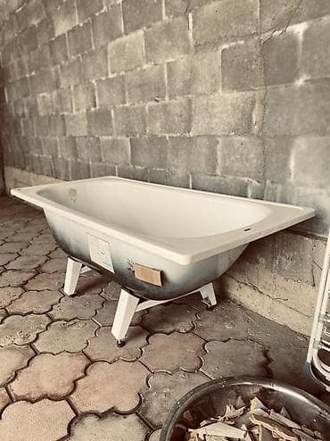 металлические ножки: Ванна, Прямоугольная, Материал: Сталь, Размер: 150 x 75 см — 2
