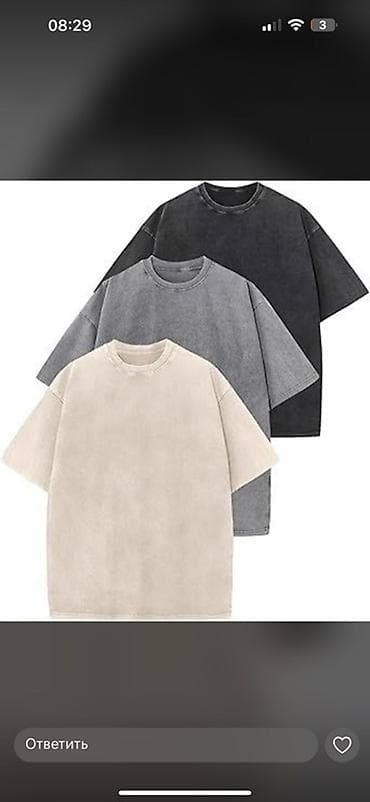 оверсайз одежды: Футболка оверсайз в стиле washed (винтажное вываренное окрашивание) - — 6