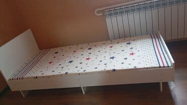 кровати детские с бортиком: Односпальная кровать, Новый, С матрасом, длина - 1900 см — 7