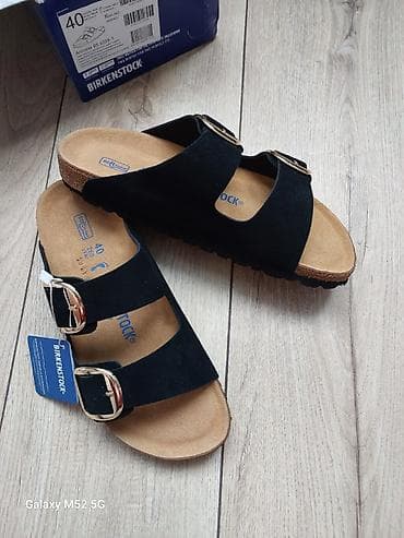 обувь 38 39: Босоножки, 40, Birkenstock, Новый, цвет - Черный, Самовывоз — 6