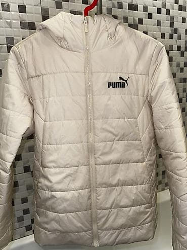 пуховик бежевый: PUMA легкая утепленная куртка с капюшоном - Цвет: молочный/айвори - — 4