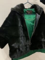 детские шапки с помпонами из натурального меха: Шуба, Норка, Кыска модель, Капюшону бар, L — 1