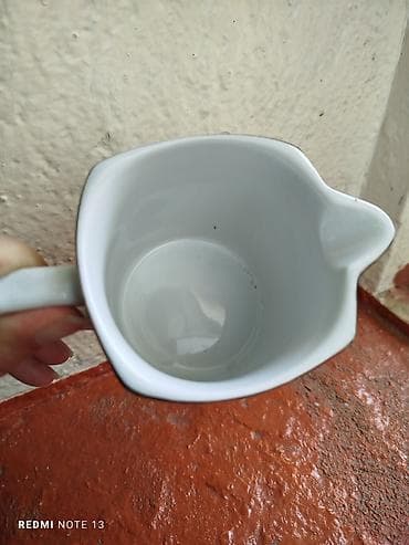 кофейн: Фарфоровый кофейник с крышкой + сливочник YSC (Made in China) — 5