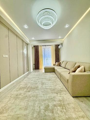 Квартиры: 1 комната, 50 м², Асанбай мкр Элитка, 5 этаж, Евроремонт — 4
