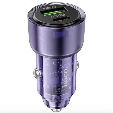usb lightning: Автомобильное зарядное устройство Hoco Z52 (Crystal Mini), 38 Вт - — 5