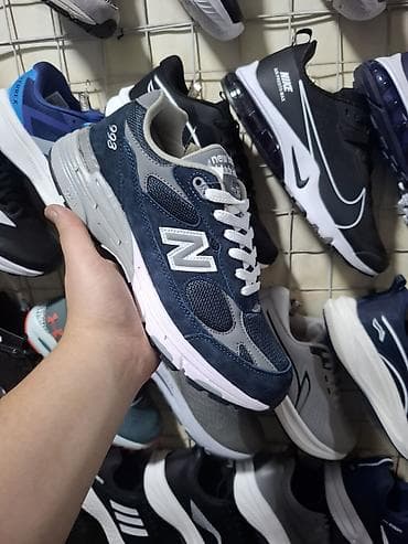 new balance: Кроссовки New Balance Модели: - 993: темно‑синий/серый, фирменная — 1