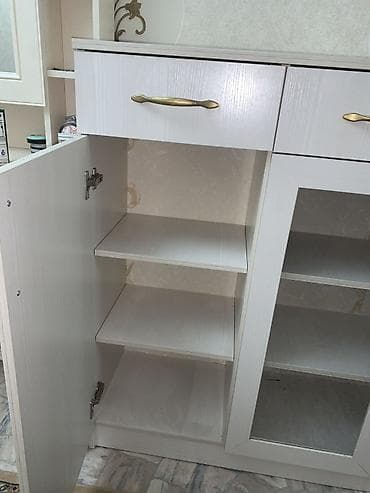 сервант стол: Буфет, Б/у, Без мойки, ЛДСП — 4