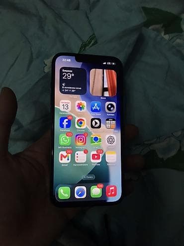 ipone mini: IPhone 13, Б/у, 128 ГБ, Midnight, Кабель, 81 % — 2