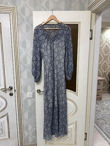 Повседневное платье, Длинная модель, Шифон, Прямое, L, XL