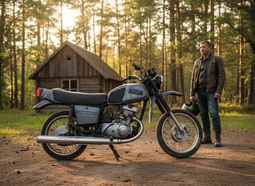 купить бу электромотоцикл: Эндуро Иж, 350 куб. см, Бензин, Взрослый — 1