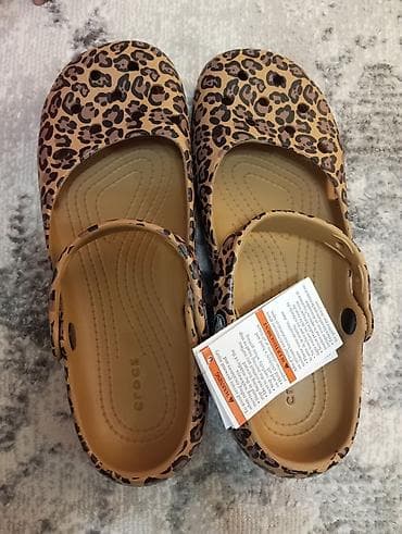 Женская обувь: Crocs Classic с леопардовым принтом - Модель: Classic (арт. 211994 на — 1