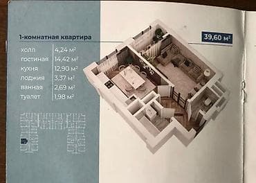 1к: 1 комната, 40 м², Элитка, 2 этаж, Готовая ПСО (под самоотделку) — 2