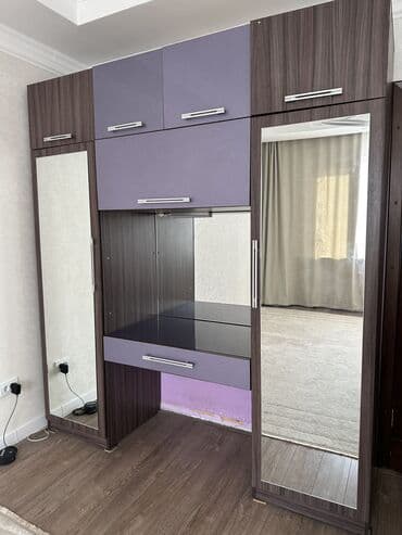 шкаф купе в прихожую: Шкаф для одежды, Б/у, Прямой, Другой материал — 1