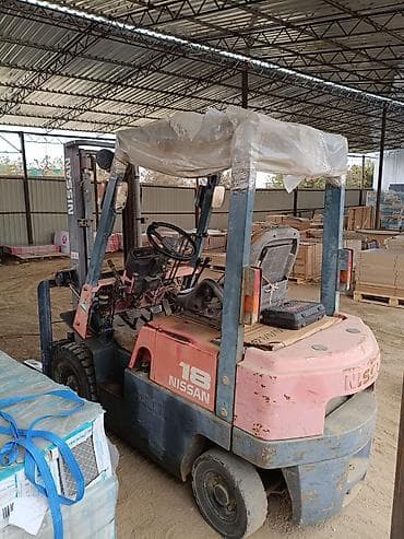 жосткий трос: Погрузчик, Nissan, Колесный, Вилочный — 3