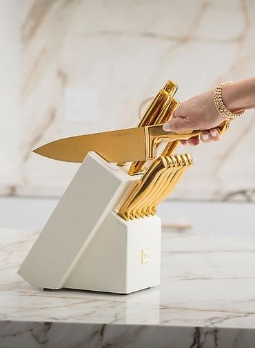 Наборы кухонных ножей с подставкой - Комплект: поварской — 1