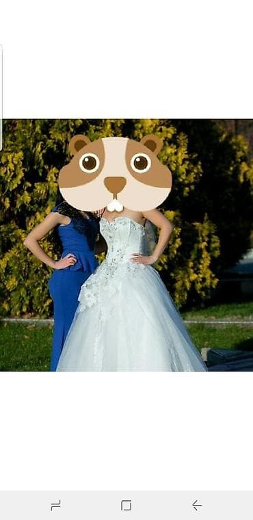 Личные вещи: Свадебное платье, Со шлейфом, Б/у — 1