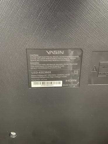 Телевизорлор: Телевизор YASIN LED-42E3000 - Диагональ: 42" - Тип панели: LED - — 2