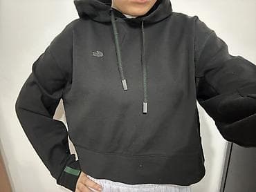 Укороченное худи Lacoste оригинал, размер L, черный, с 2 потайными — 3