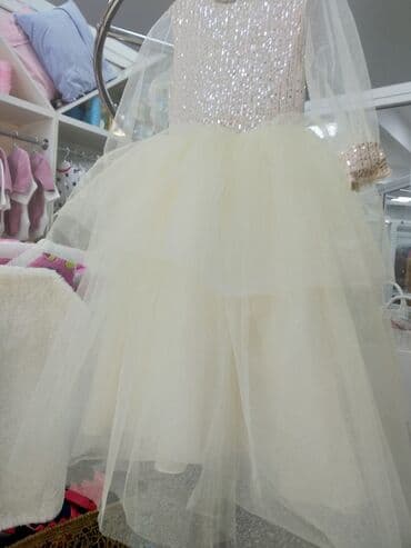 дом вещи: Детское платье, цвет - Белый, Новый — 2