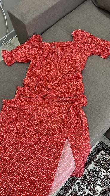 Повседневное платье, Лето, Длинная модель, Атлас, Платье-комбинация — 3