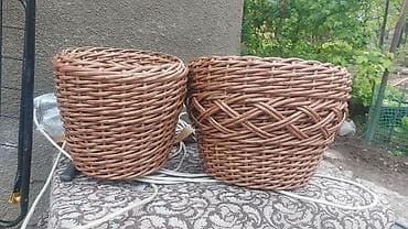 купить ротанг для плетения: Плетёные кашпо для комнатных растений и уличных растений - Ручное — 1