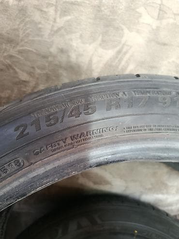 rf1 rf2: Шины 215 / 45 / R 17, Лето, Б/у, Пара, Легковые, Япония, Kumho — 2