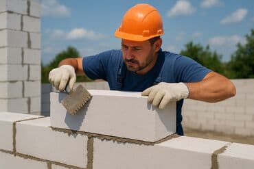 пескоблока рабочие: Бетонные блоки стандартного размера, предназначенные для строительных — 6