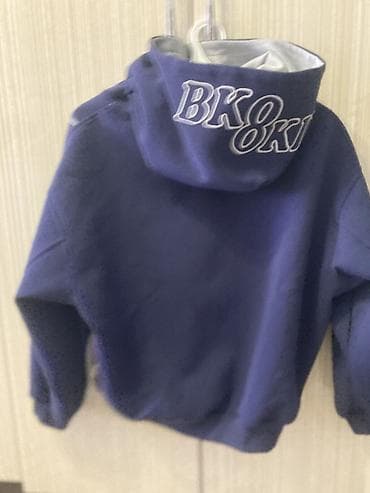 Мужская одежда: Мужская толстовка, L, Б/у, цвет - Синий — 1