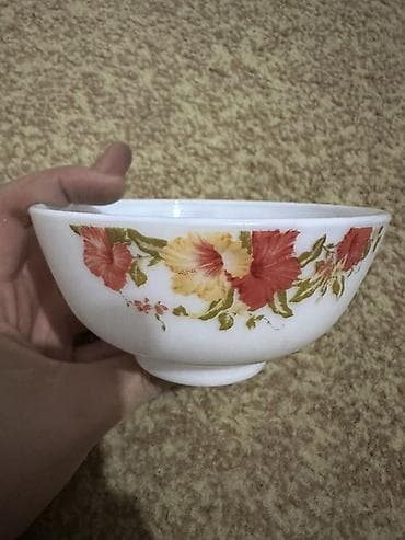 Набор пиал, 6 штук - Материал: белая стеклокерамика/фарфороподобное