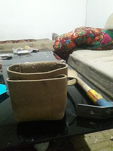 Кожаная сумка‑органайзер ручной работы Сатылат 2 бирге 1500 сом -