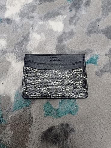 Держатель для карт Goyard - Компактный кардхолдер из кожи с фирменным at lalafo.kg Держатель для карт Goyard - Компактный кардхолдер из кожи с фирменным