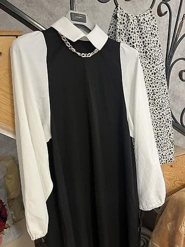 чемодан бишкек: Совершенно новое платье в стиле «рубашка» с контрастными рукавами В — 2