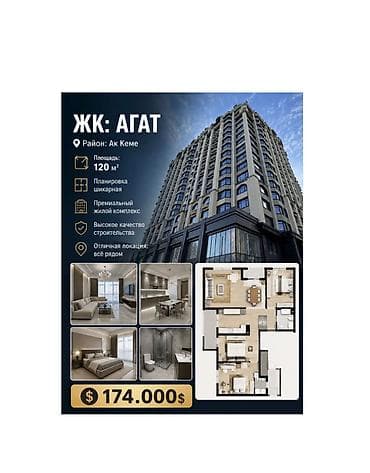 Продажа квартир: 3 комнаты, 120 м², Элитка, 11 этаж, Готовая ПСО (под самоотделку) — 1