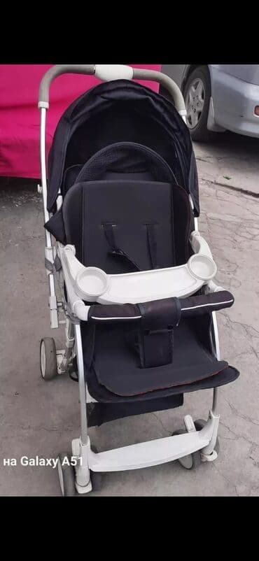 детская летняя коляска трость: Коляска, Б/у — 3