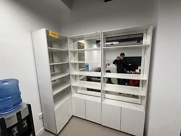 Детская мебель: Офисный стеллаж, Б/у, ЛДСП, Самовывоз, цвет - Белый — 5