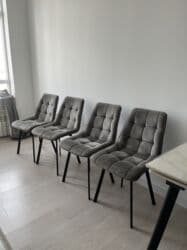 мойка кресло: Стул для кухни, Другой материал, цвет - Серый — 1