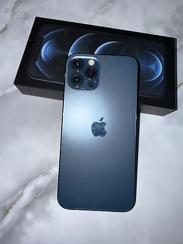 IPhone 12 Pro, Б/у, 128 ГБ, Pacific Blue, Коробка, 76 %