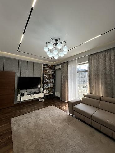 discovery studio: 3 комнаты, 111 м², Асанбай мкр Элитка, 5 этаж, Дизайнерский ремонт — 3