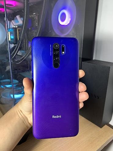 galaxy tab a7 lite: Redmi, Redmi 9, Б/у, 128 ГБ, цвет - Синий, 2 SIM — 1