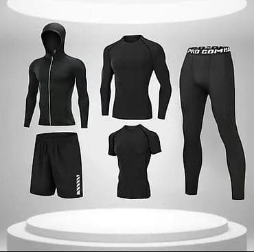 спортивный костюм для футбола: Мужской спортивный костюм, M, L, Новый, цвет - Черный, Самовывоз — 2